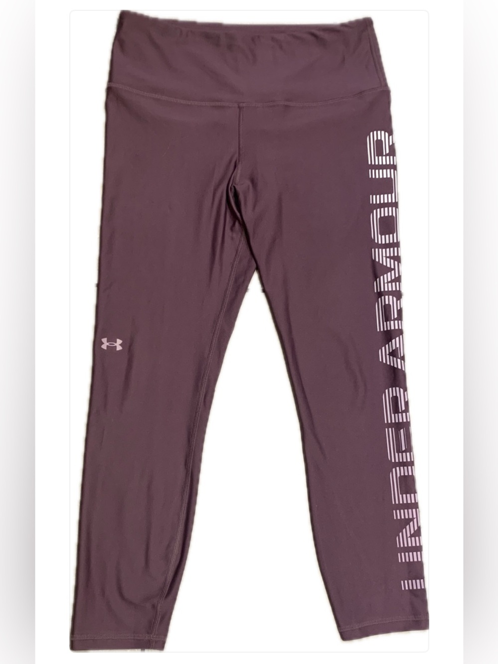Under Armour Deep Plum 7/8 Cropped Logo Leggings Women’s Size Medium